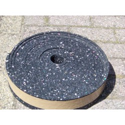 Rubber granulaat rol 8 cm breed 1 dik 10 meter lang